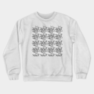 abstract lines pattern Crewneck Sweatshirt